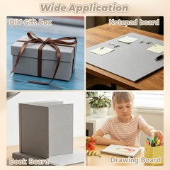 25 Pack Book Board 12×16 Inch 80PT Thick Grey Chipboard 2mm for Bookbinding, …