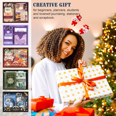 Scrapbooking Supplies Kit, Aesthetic Junk Journaling Supplies, Scrapbook Kit wit