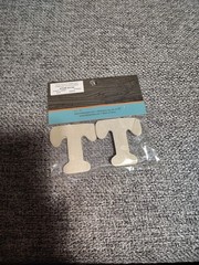 Hobby Lobby Woodpile 1.75” Wood Letters (4 Pieces Of Letter T) Still Sealed New