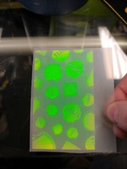 VTG Polaroid 3-D 90’s Hologram Sticker- SHELL Transparent 2 x 3.25″