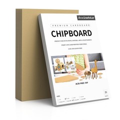 Chipboard Sheets 8.5″ x 11″ – 25 Sheets, 50PT Thick for Book Binding, Scrapbo…