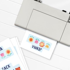 Waterproof and Repositionable Sticker Paper, 8.5″ x 11″, 10 Sheets, White