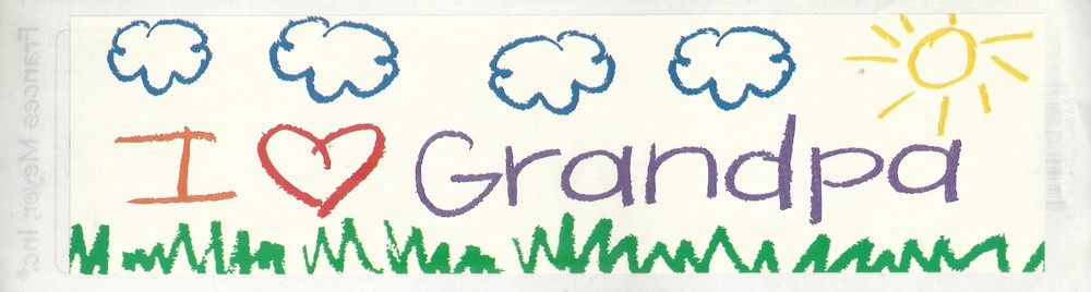 FRANCES MEYER Sticker – GRANDPA – 20.5cm x 5.5cm (5″ X 4.5″)