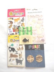 Sandylion Stickers Buddy Cats Kittens Collar Flair Designs Go West Studios Paws