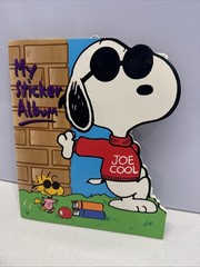 Vintage Sandylion Sticker Album Snoopy Joe Cool Peanuts 20 Pages