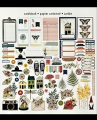 Vicki Boutin Nature Mixed Media Ephemera Pack 280pc Stickers/Cardstock/Acetate