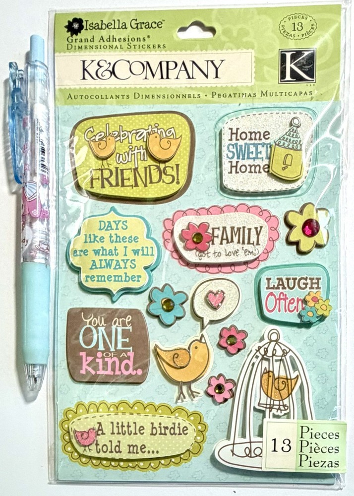 Friend Family Stickers Scrapbooking Card Journal Planner K & Company