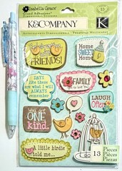 Friend Family Stickers Scrapbooking Card Journal Planner K & Company