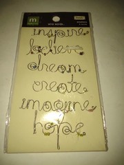 Making Memories Wire Words «Emotions» Metal Scrapbook Embellishments wire words