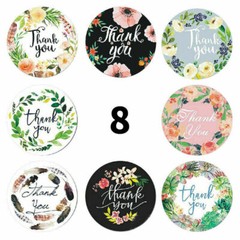 1″ Round Thank You Stickers Bussiness Kraft Stickers Label Self-Adhesive Sticker