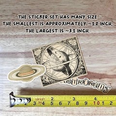 100 Pcs Celestial Stickers for Journaling – Vintage Sun and Moon Stickers, So…