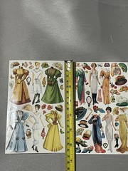 Punch Studios Gifted Line Stickers Victorian Paper Dolls Dress the Ladies New