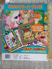 Create A Face Sticker Book NEW 18X12 INCHES