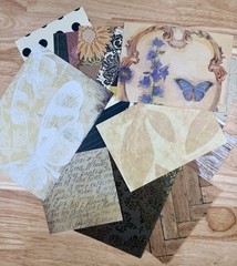 30+ pcs Neutral Palette Lot Junk Journal Papers & Cardstock Scrapbook Collage