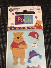 VINTAGE Hallmark DISNEY Sticker Lot – WINNIE THE POOH – TIGGER – EEYORE PIGLET