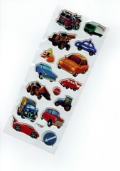 NEW! Fun Scrapbooking Colorful Transportation Car, Trruck, Bulldozer Fire Engine