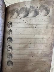 Romantic Universe Moon Stars Witchy Scrapbook Journal Paper Book Pet Stickers