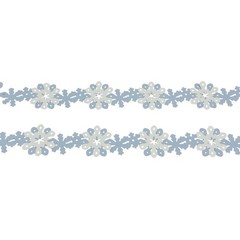 Creative Memories Dancing Snowflakes 12” Layered Border Cardstock Die Cut Shapes