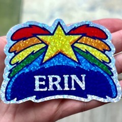 1981 Illuminations Unicorn Prism Sticker Vintage Reproduction Retro Fantasy Dec