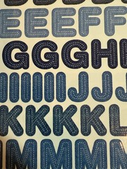Over 20 Different Colors And Styles Of Alphabet And Number Stickers