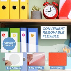 500Pcs 2″ Colored Dot Stickers Adhesive Color Coding Label, Fluorescent Red