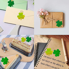 St. Patrick’S Day Stickers, 3 Colors, 1.5 Inch Self-Adhesive Shamrocks Roll