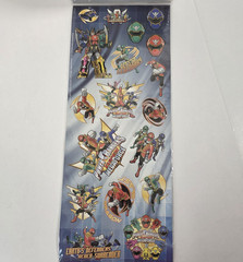 Power Rangers super Megaforce sticker fun pack 2 packs of 3 sheets 2014