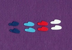GRANDPA SLIPPERS die cuts scrapbook cards