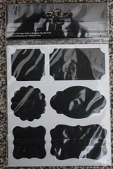 New Scrapbooking Stickers Paper Studio VINYL CHALK SHAPES 2 sheets 12 stickers