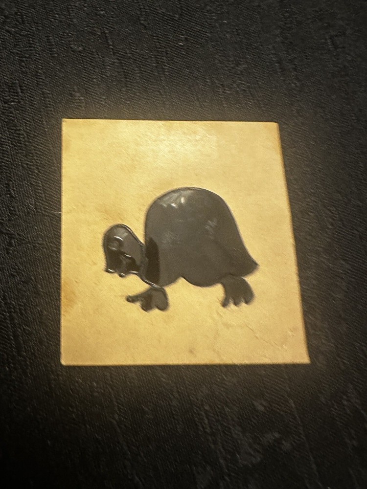 Rare Vintage 80s Mystik Oilies Oilie Oily Oilly Turtle Touch Sticker 1980s