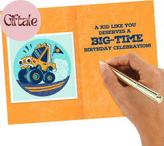 Birthday Card for Kids (Monster Truck Sticker)