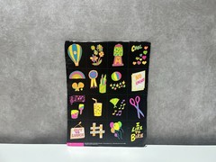 Vintage Stickers, Neon Scholastic, Paint, Gumballs, Balloons