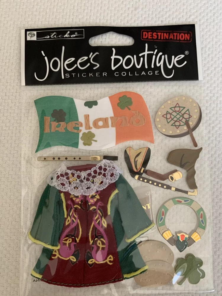 Jolee’s Boutique Ireland Irish Dance St. Patrick’s Day Scrapbooking Stickers