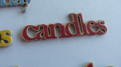 Li’l Davis Designs Vintage Words: birthday presents candles celebrate NEW