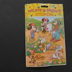 Vintage Mickey & Friends STICKERS 2 packs Gibson Horace Mickey Goofy Daisy