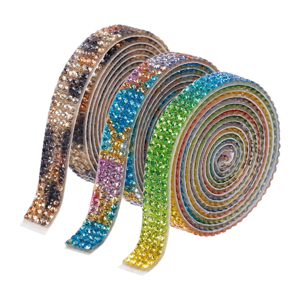 3Roll 3 Yards 8mm Diamond Ribbon Blue,Green,Yellow,Red,Black,Yellow,Multi Color