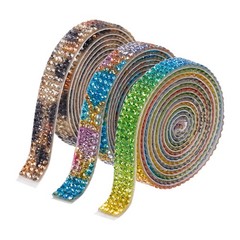 3Roll 3 Yards 8mm Diamond Ribbon Blue,Green,Yellow,Red,Black,Yellow,Multi Color
