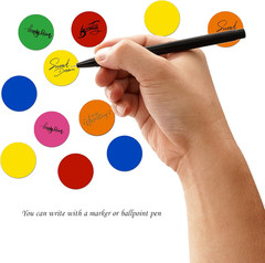 3000 Pieces 1 Inch round Removable Color-Code Dot Stickers Circle Dots Stickers