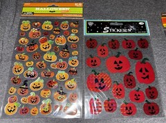 10 Packs Sticker Lot Stickers 3d Puffy Glitter Halloween Thanksgiving Pumpkins