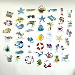 Summer Beach Vacation Stickers Planners Calendars Travel Journals Scrapbooking