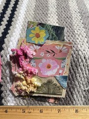 Unique Handmade Ephemera, Scrapbook,Junk Journal,tag,embellishment Mixed Media