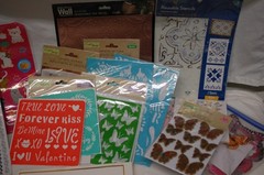 Lot of Scrapbooking Supplies Stickers , Stencils & Misc items Preowned