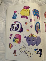 VTG 1993 Lisa, Frank, Sticker Fun Rainbow Hollywood Bear Golden Books 2239 Rare