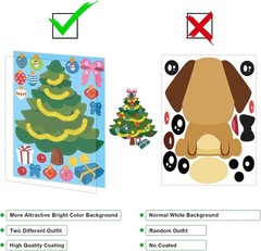 Engaging 48 Pcs Holiday Tree Stickers – Ideal for School Rewards and Crafts