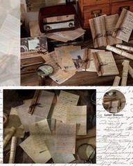 120 Pcs Vintage Papers for Scrapbooking, Junk Journal Paper Scrapbooking Supplie