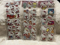 Retro Vintage Look Hello Kitty 3D Bubble Puffy Stickers 3 sets (#37)
