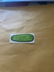 Vintage 1980s Mello Smello Pickle Sticker