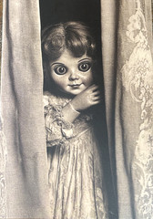 2 Halloween Dark-Gothic Creepy Dolls Junk Journal Card Toppers Scrapbook Supply