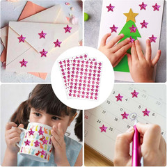 2100 Pcs Star Stickers, Glitter Star Stickers for Reward Chart 30 Sheets Reward