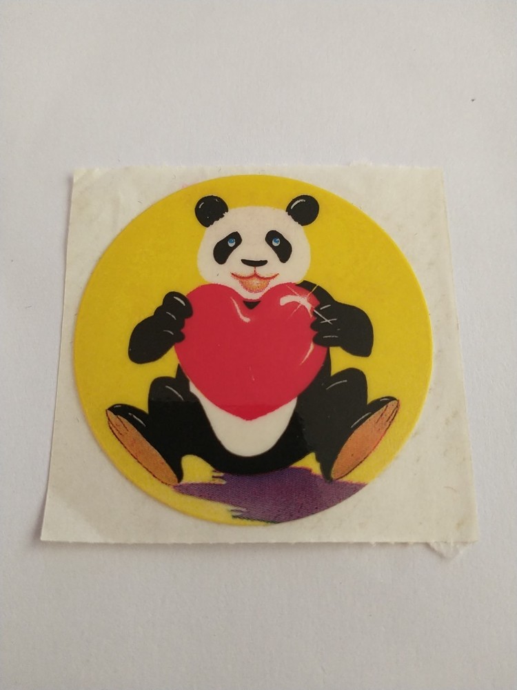 Vintage 1982 Lisa Frank Panda Sticker. New Old Stock